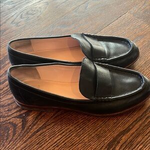 Women’s Black Leather Loafers